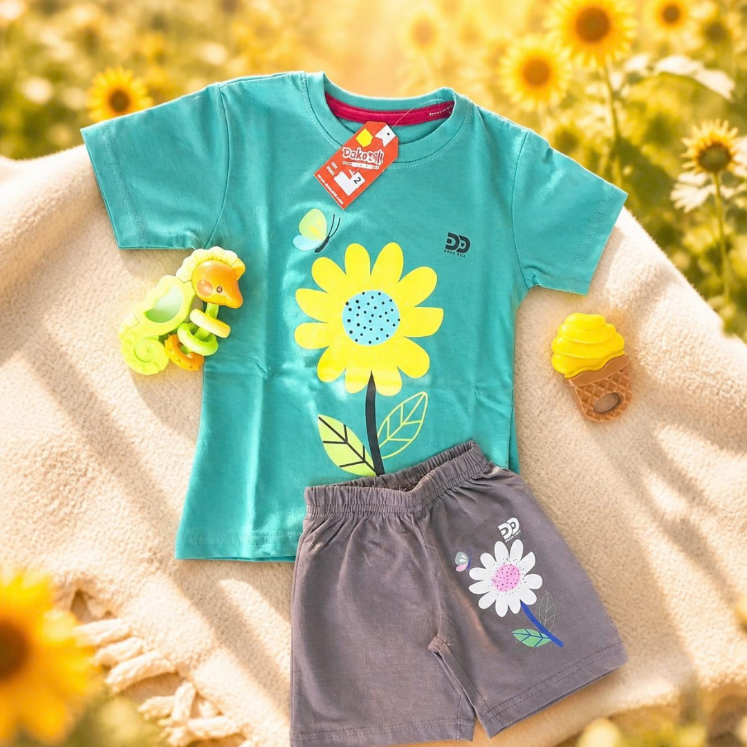 Sun Flower Co-ord Set, styled photo